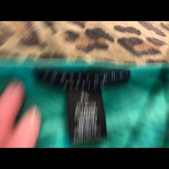 Apostrophe XL green textured camisole mid weight stretch not see through NWOT - Picture 8 of 11